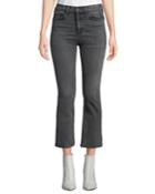 Hana High-rise Cropped Boot-cut Jeans