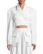 Deconstructed One-button Blazer