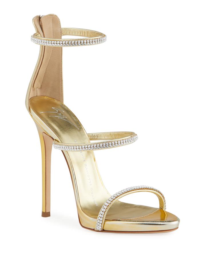 Crystal-embellished Strappy