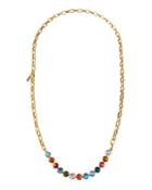 Long Crystal-front Necklace,