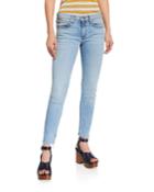 Dre Low-rise Slim Boyfriend Jeans W/ Raw Hem
