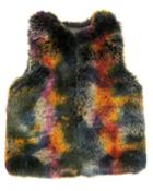 Mottled Faux-fur Vest
