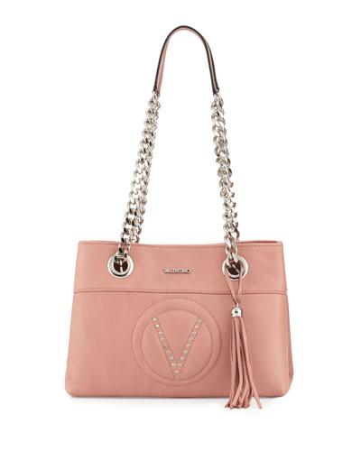 Kali Leather Chain-strap Tote Bag