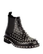 Men's Tronchetti Studded Leather Chelsea Boots