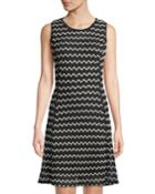 Crochet Knit A-line Dress
