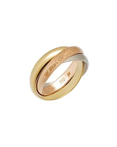 Trinity De Cartier 18k Classic Triple-band Ring,
