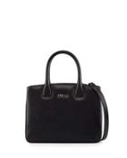 Camilla Small Leather Tote Bag, Black