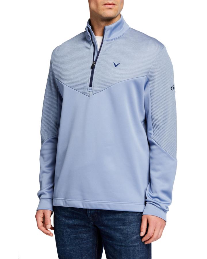 Men's 1/4-zip Ottoman Pullover
