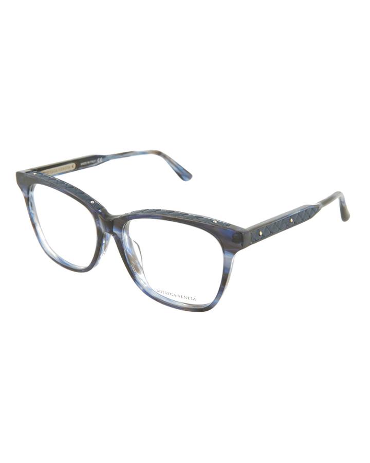 Acetate/leather Cat-eye Optical Glasses