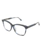 Acetate/leather Cat-eye Optical Glasses