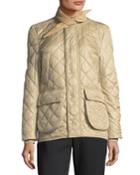 Quilted Tie-neck Hunter Jacket