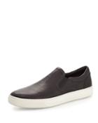 Men's Ace Perforated Leather Skater Sneakers, Black