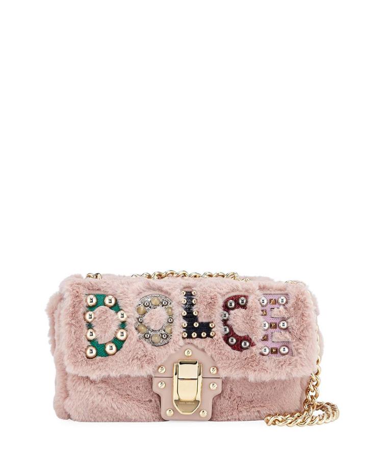 Lucia Logo Faux Fur