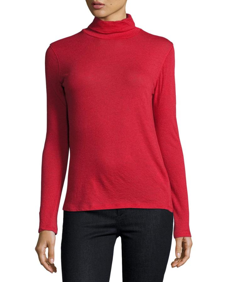 Long-sleeve Cashmere Turtleneck