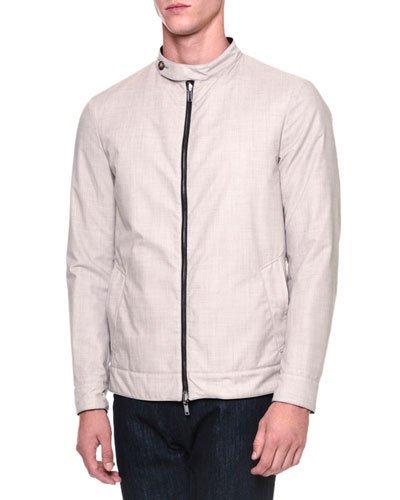Reversible Zip-up Bomber Jacket