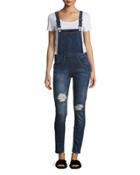 Side-zip Dungaree Overalls,
