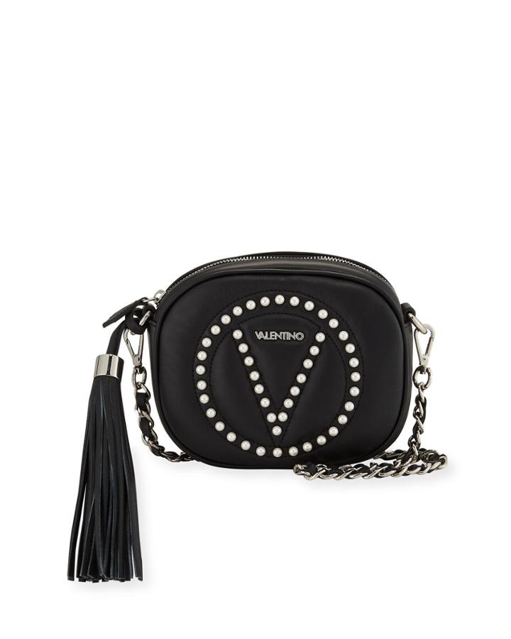 Nina Round Leather Crossbody Bag