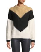Two-tone Chunky-knit