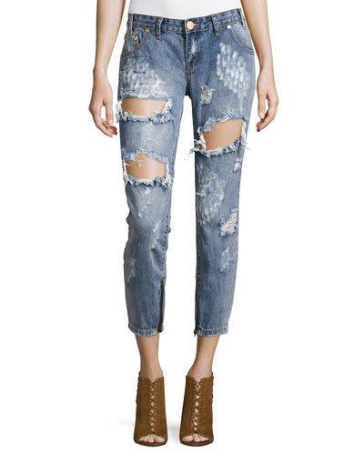Free Birds Short-rise Capri Jeans, Ford