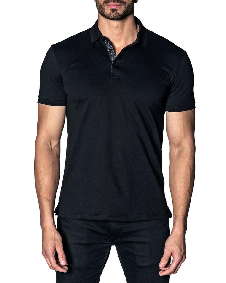 Line-dot Revers Pique Polo