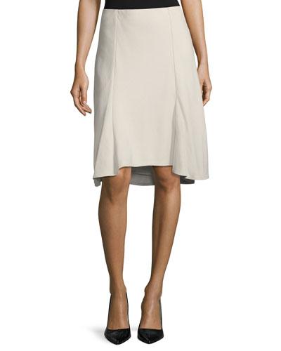 Wool-crepe High-rise Trumpet