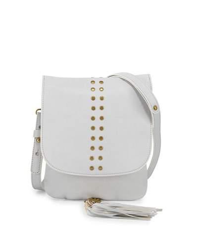 Ember Leather Crossbody Bag, White