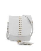Ember Leather Crossbody Bag, White