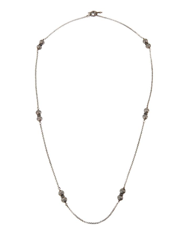 Long 2-ball Necklace,
