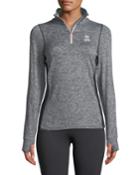 Mesh-side Half-zip Performance Jacket