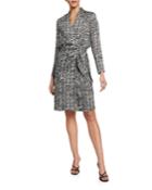 Mountain Print Wrap Dress
