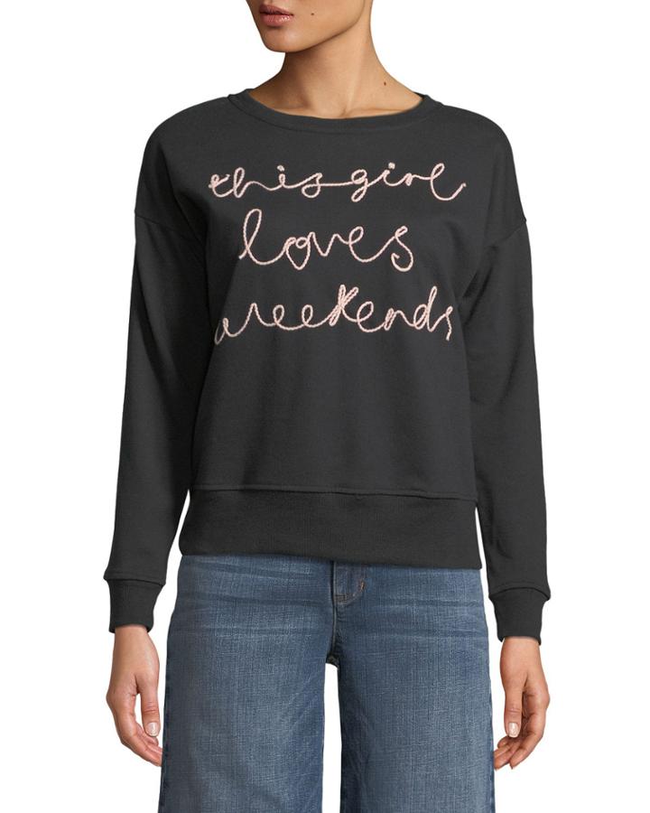 Weekends Embroidered