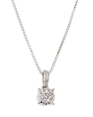 18k Diamond Bouquets Pendant Necklace