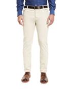 Washed Corduroy Five-pocket Pants, Winter White