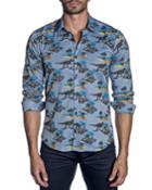 Men's Semi-fitted Dinosaur Print