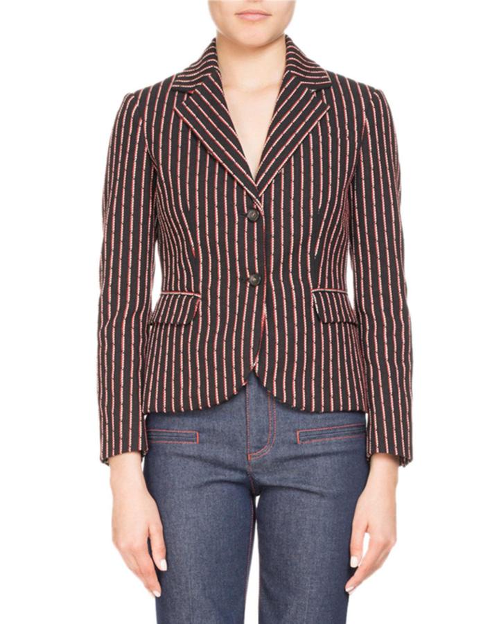 Trinity Pinstriped Two-button Jacket