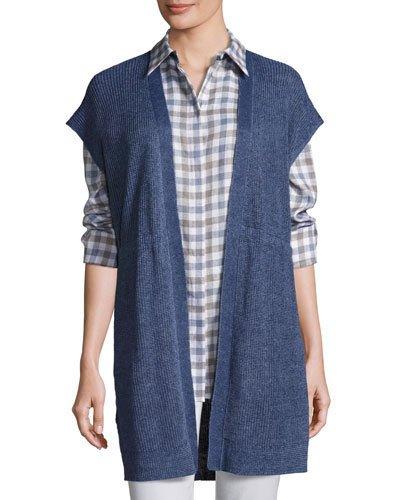 Long Mid-weight D&eacute;lav&eacute; Knit Vest