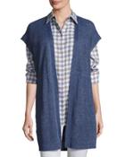 Long Mid-weight D&eacute;lav&eacute; Knit Vest