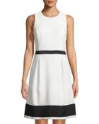 Jackie Grosgrain-trimmed Sleeveless Dress