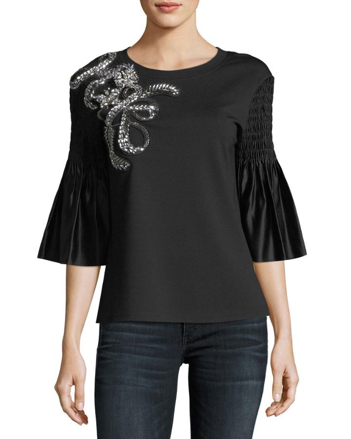 Fawn Applique Blouse