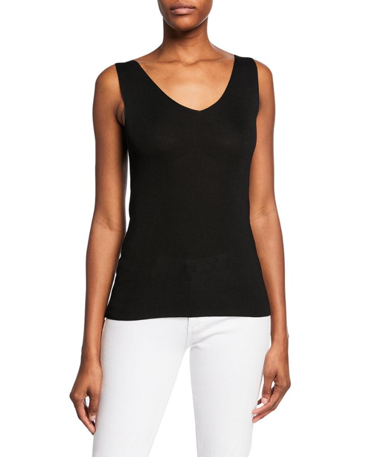 Semisheer Ribbed Tank