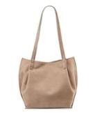 Kora Nubuck Leather Shopper Tote Bag
