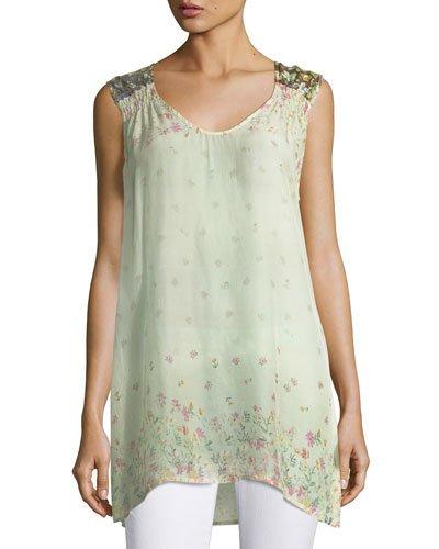 Zia V-neck Floral-print Tank
