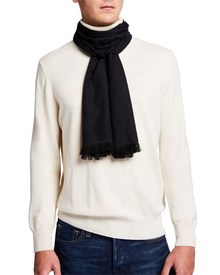 Men's Solid Cashmere