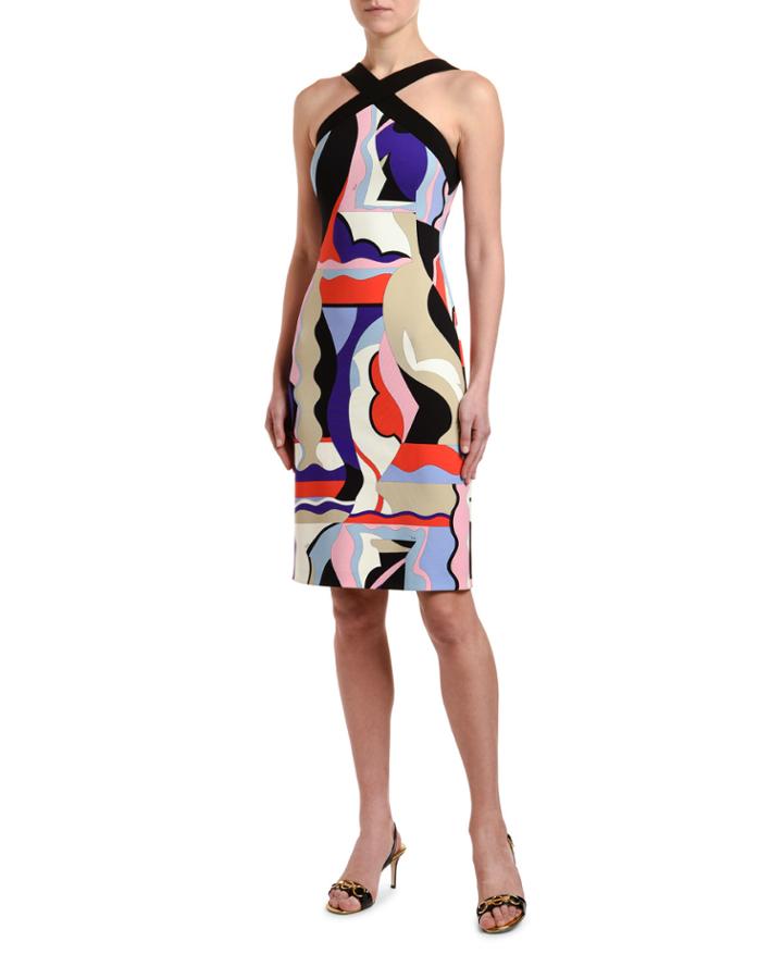 Crisscross Halter-neck Dress