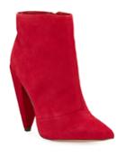 Jayden Suede Tapered-heel Booties