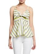 Kerria Striped Peplum Tank