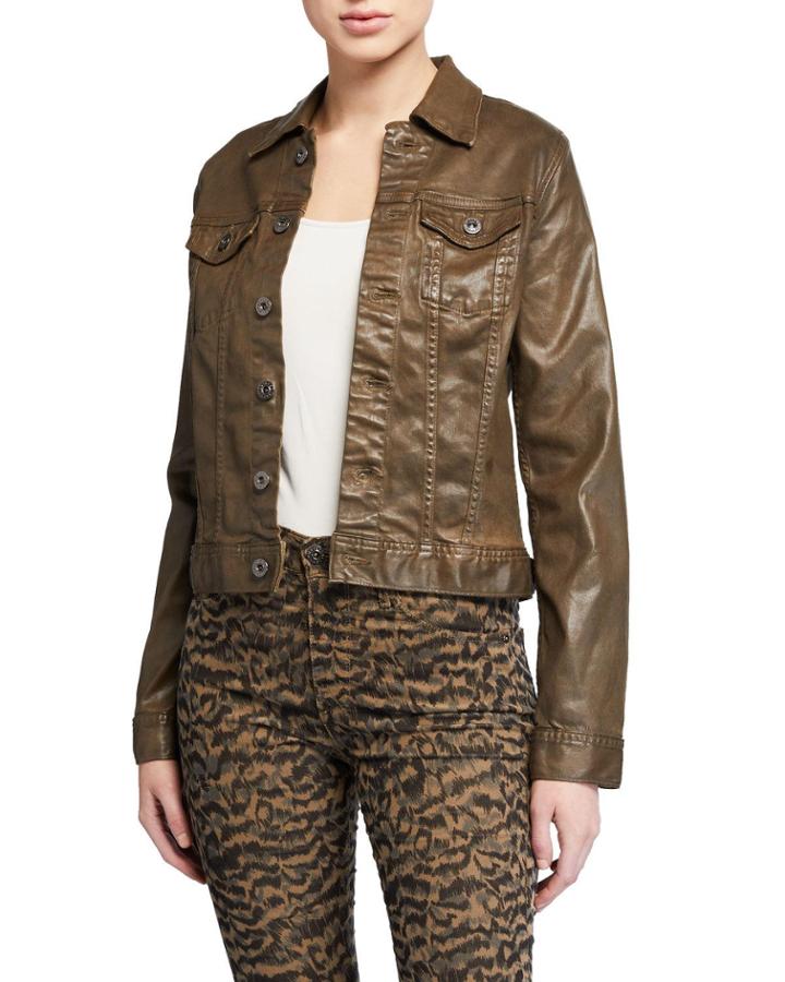 Robyn Button-front Denim Jacket