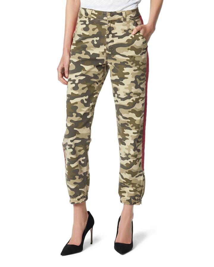 The High-rise Camo-print Trouser With