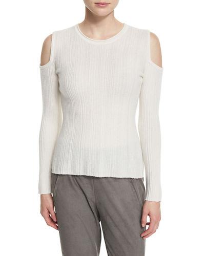 Marlah Ribbed Cold-shoulder