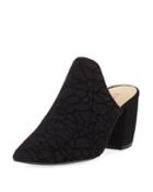 Resel Sketch Suede Block-heel